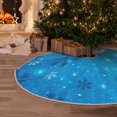 thumbnail image 5 of Xecao Winter With Snowflakes Pattern Christmas Tree Skirt Round Xmas Tree Mat Base Cover for Holiday Home Decorations-30", 5 of 6
