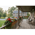 thumbnail image 6 of Cedar Clip-On Hanging Planter  Wooden Window Box for Deck & Fence Rails (35"x6.5"x5.5"), 6 of 10
