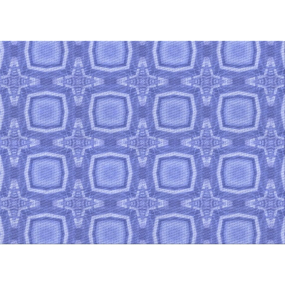 Ahgly Company Indoor Rectangle Patterned Day Sky Blue Area Rugs, 8' x 12'