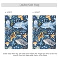 thumbnail image 3 of Starfish Whale Coral Octopus Garden Flag 12"x18" Double-Sided Yard Flags for Outside Outdoor All Seasonal Decoration, 3 of 6