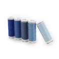 thumbnail image 3 of GÜTERMANN Sew-All polyester fil No. 120 Colour Gradient 5-Pack, Light bleu, 128 m (140 yd), 3 of 3