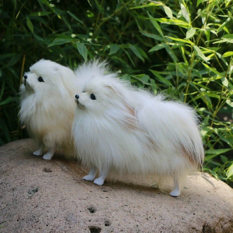 Plush Interactive Pomeranian Simulation Dog-Realistic Puppy Electronic Toy
