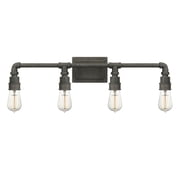 Squire 4-Light Rustic Black Vanity Light