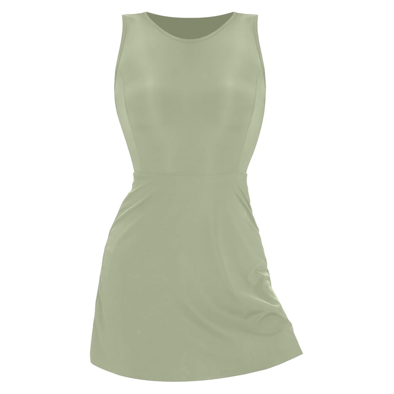 women's green dresses Rihoas Sage Green Satin Maxi Dress One Shoulder Ruched for Bridesmaid, Wedding Guest, Green / XL main image 0