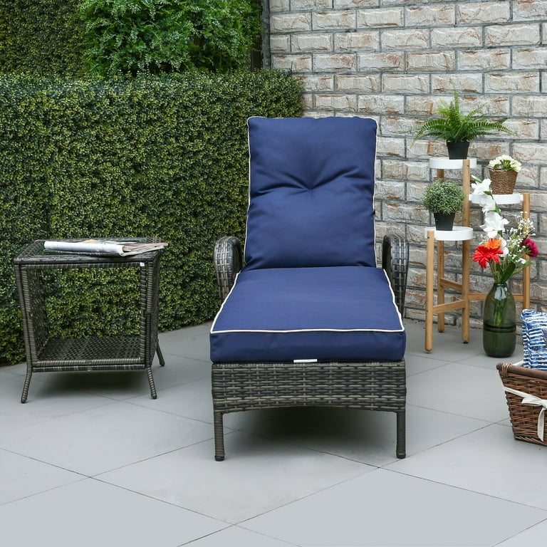 Aldusa Reclining Chaise Lounge with Cushion Pieces Included 1