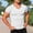 White, variant on Jerdar Men's Muscle T Shirts Stretch Short Sleeve V Neck Bodybuilding Workout Tee Shirts Ribbed Knit Shirt Tops for Men Trendy Summer