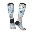 thumbnail image 4 of Balery Cute Chameleons On Blue Fun Novelty Socks Men'S Women'S Crew Socks Funny Crazy Novelty Socks Quirky And Cool Socks, 4 of 9