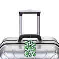 thumbnail image 5 of Disketp 1 Luggage Tag For Suitcase,Leopard Print St. Patrick'S Day Leather Baggage Tag With Stainless Steel Loop Privacy Cover For Women Men Girls, 5 of 5