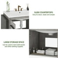 thumbnail image 4 of Uforic 24" Floating Bathroom Vanity, Modern Wall Mount Bathroom Vanity with Sink Combo, Gray, 4 of 9