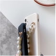 thumbnail image 4 of Designed for iPhone Case,Cute Silicone with Pearl Hand Bracelet Camera Lens Protection Shockproof Protective Cover Phone Case (Black,iPhone 13 Pro), 4 of 5