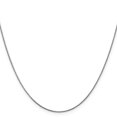 thumbnail image 3 of Auriga Fine Jewelry 14K White Gold .65mm Spiga Chain Necklace 16 inch for Women, 3 of 4