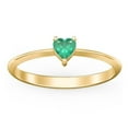 thumbnail image 2 of Heart Birthstone Ring - Emerald (May), 2 of 6
