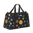 thumbnail image 2 of Bingfone Planets And Their Moons Print Travel Duffel Tote Bag,Waterproof Shoulder Weekender Bag For Women and Men Swim Sports Travel Gym Bag，Foldable and expandable bag Lightweight, 2 of 7