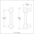 thumbnail image 2 of 3 Inch Cabinet Pull - G-20-BBR, 2 of 2