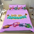 thumbnail image 1 of ¡Vamos, Plátanos! Conjunto de sábanas temático, trío de piezas, cómodo y amigable con la piel, diseño único, regalo de decoración para el hogar para familiares, amigos y fans,135cm *200cm, 1 of 6