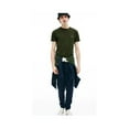 thumbnail image 4 of Lacoste Mens Crew Neck Pima Cotton Jersey T-shirt Khaki Green TH6709 307, 4 of 6