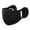 black, variant on Polyester Fiber Windproof And Breathable Unisex 2-in-1 Ear Protection Mask For Autumn And Winter Cycling