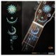 thumbnail image 1 of Inlaystickers Para Guitarra Acústica Cabeza Y Mástil - Geométrico Sol Y Luna - Abalone Blue F-324Gsm-Bl, 1 of 1