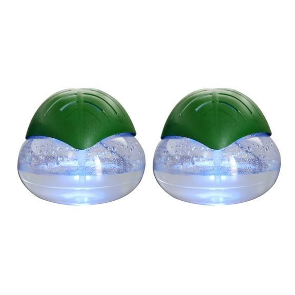 EcoGecko 2-Pack Green Leaf Air Revitalizer, Air Freshener, Room Aromatizer, Aroma and Essential Oil Diffuser with 10ML Lavender Oil