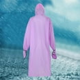 thumbnail image 5 of Rain Ponchos for Adults Reusable Large Extra Long Full Body Outdoor High Visibility Reflective Strips Cycling/Hiking/Fishing Breathable Adjustable with Hood Rain Coat Rain Jacket Sizes L, 5 of 7