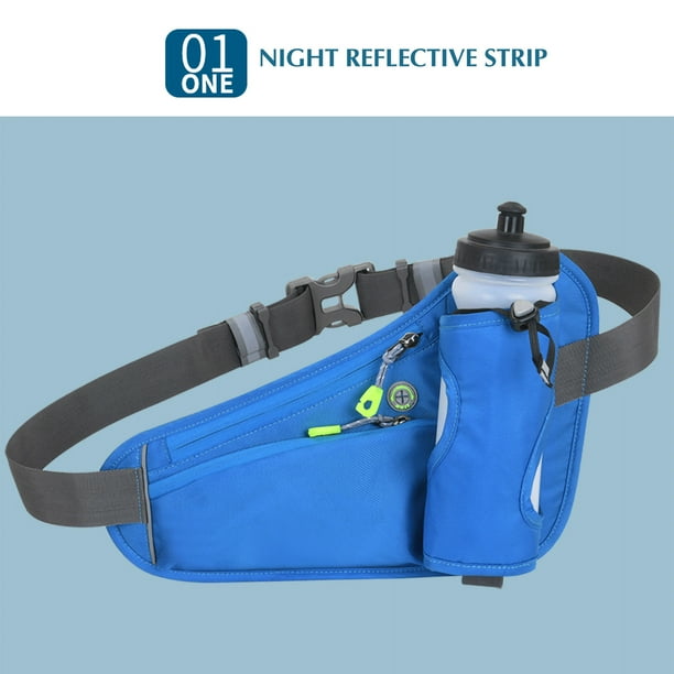 Ceinture De Course Imperméable Avec Support Écran Tactile, Port Casque Et Bande Réfléchissante – Pour Téléphone Jusqu'à 6,5''