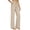 A1_Khaki, variant on Summer Linen Cuffed Pants for Women Flowy Palazzo Pants Wide Leg Trousers Lounge Linen Trousers Plus Size Linen Pants Loose Casual Pants Wide Leg Beach Pants Daily Casual Pants Navy Xxl