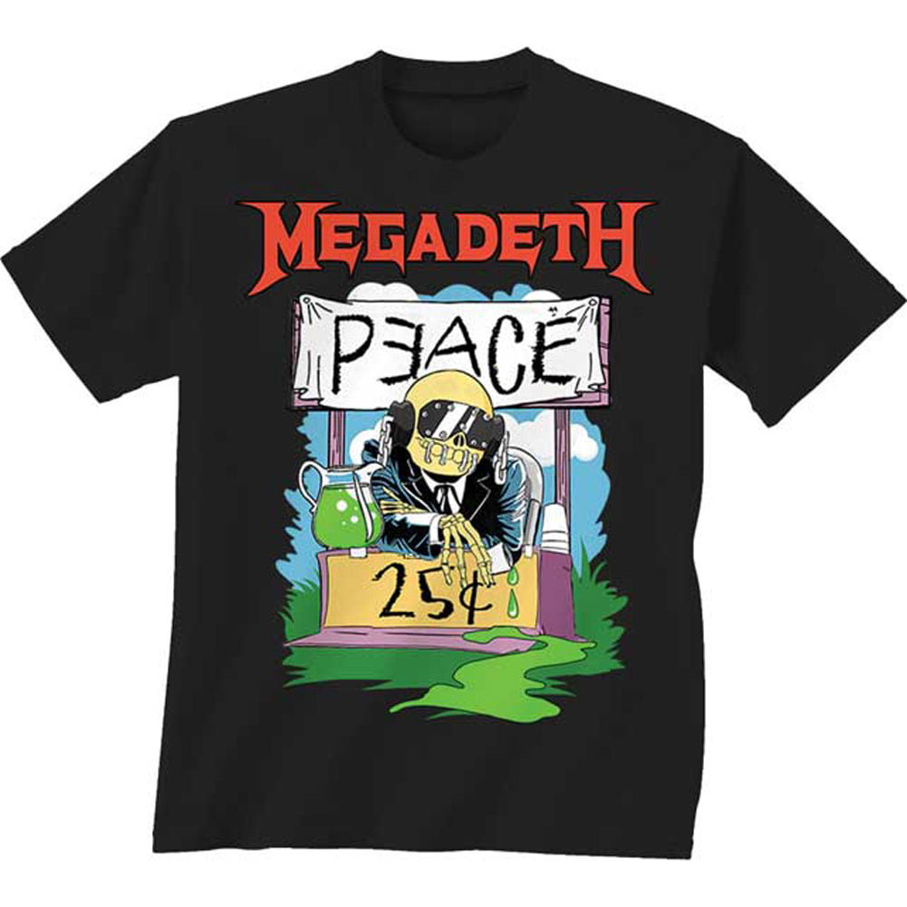 Megadeth - Megadeth Men's Peace 25 Cents Youth Tee T-shirt ...