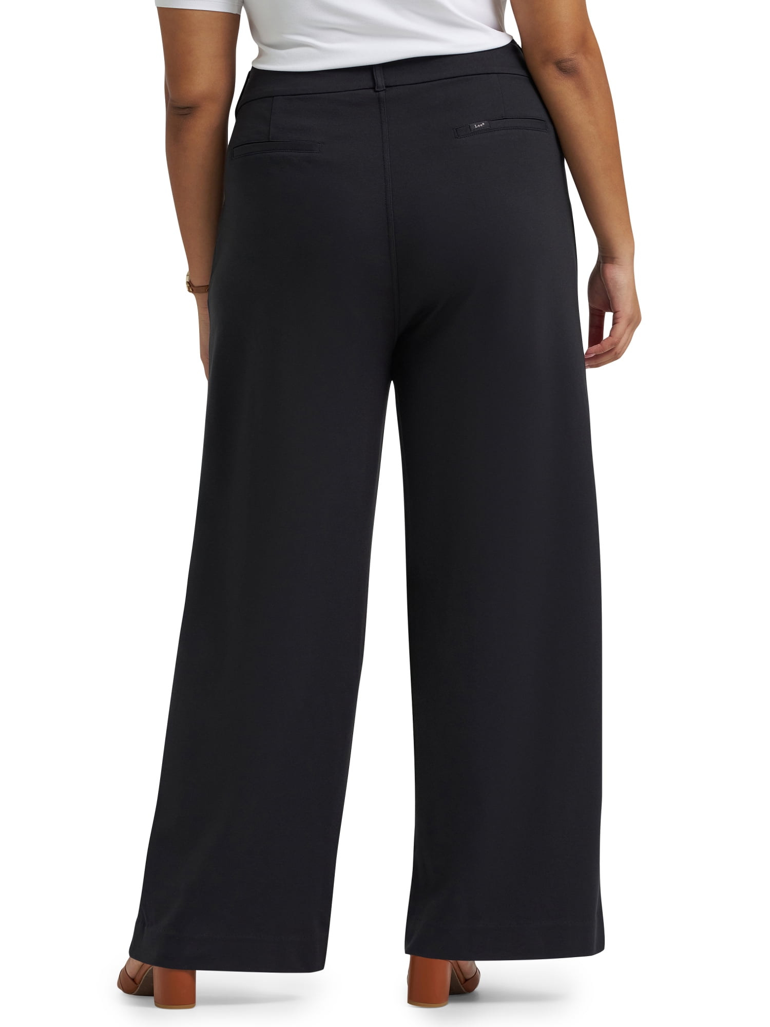 Lee® Women's Plus Regular Fit Wide Leg Knit Pants, Sizes 0X-4X
