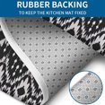 thumbnail image 4 of Black Geometric Pattern Bathroom Rugs Sets 3 Piece,Toilet Cover Set,Absorbent Non Slip Bathroom Mats Sets with U-Shaped Contour Rug Toilet Rug Set, 4 of 5