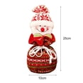 thumbnail image 5 of Ludlz Apple Gift Bag Lovely 3D Decor Santa Claus Snowman Fabric Christmas Drawstring Gift Bag for Children, 5 of 8