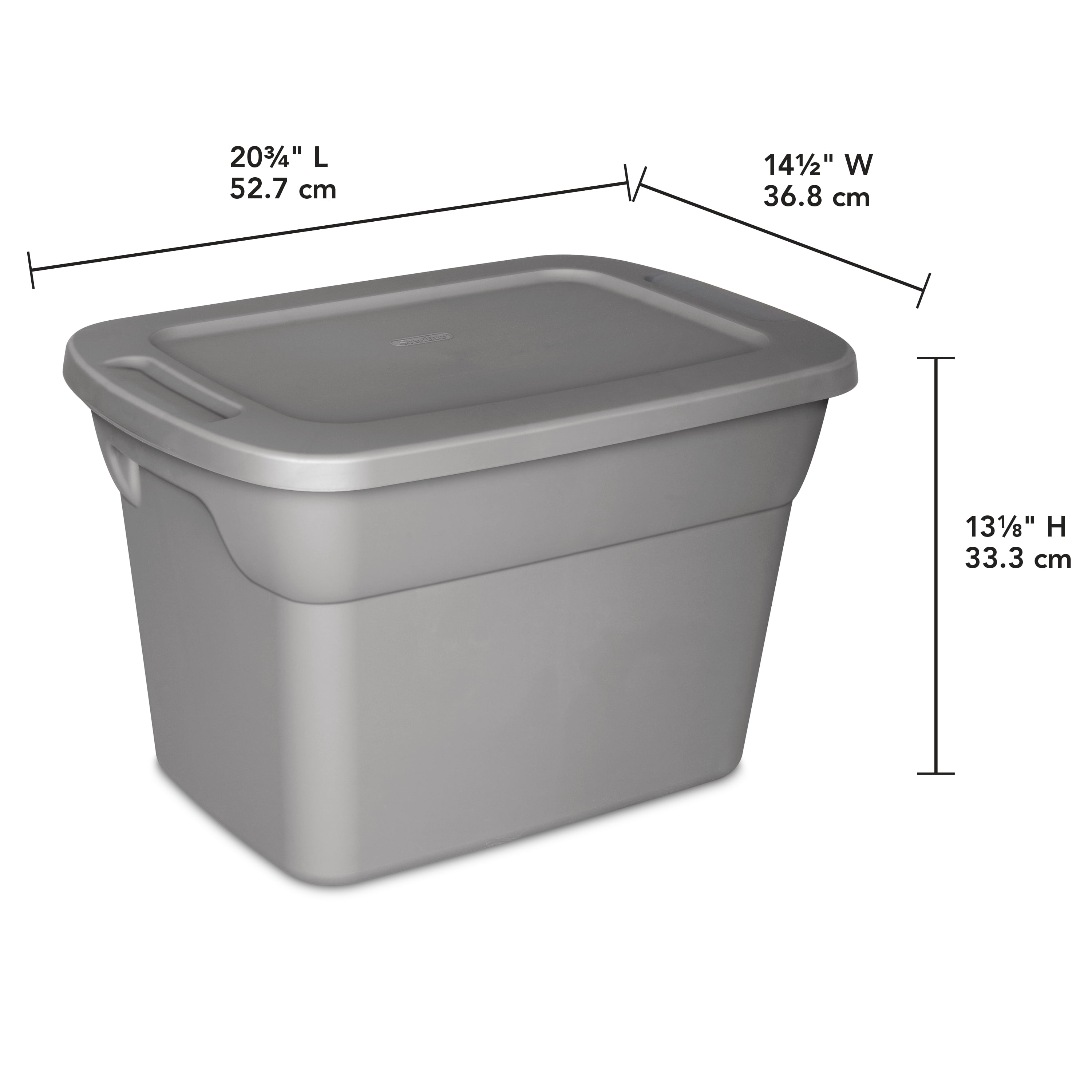 10 inch high storage bins