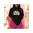 thumbnail image 1 of Playera Blusa Mujer De Mamá con Estampado de Flores Ropa Casual y Bonita para Día de la Madre Color Negro Talla Mediana Marca Emil SaEs, 1 of 4