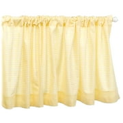 Seed Sprout Basics Gingham Window Valance, Yellow