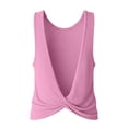 thumbnail image 7 of oqasdz T Shirts for Women Crew Neck Solid Color Sleeveless Soft Tank Blouse with Hollow Detail for Ladies Daily Wear Casual Summer T-Shirt, 7 of 7