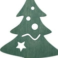 thumbnail image 7 of Northlight Wooden Cut Out Christmas Tree Ornament - 4.75" Teal Green, 7 of 7