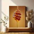 thumbnail image 6 of Golden Honey Drizzle Canvas Print, Perfect for Kitchen, Dining Room, Cafe, Restaurant, Bar Decor, 6 of 8