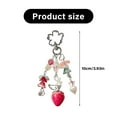 thumbnail image 3 of Vintage Strawberry Keychain Lightweight Zinc Alloy Bag Pendant Gift for Women, 3 of 8