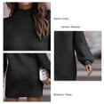 thumbnail image 3 of Ribbed Bodycon Sweater Dress, Casual Soft Ribbed Long Sleeve Bodycon Fashion For Female For Dating, 3 of 6