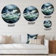 thumbnail image 4 of Designart "Dam Sublime Power Painting II" Landscapes Oversized Wall Clock, 4 of 5