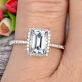 thumbnail image 3 of Classic And Stunning Look 10k White Gold 1.5 Carat Emerald Cut Aquamarine Engagement Ring, 3 of 6