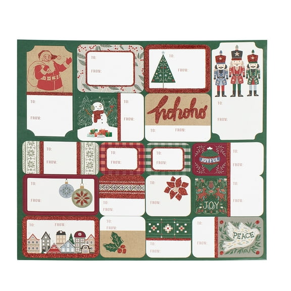 36ct Traditional Themed Gift Tags by Holiday Time