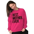 thumbnail image 4 of Best Mom Ever Cute Happy Mothers Day Women Plus Size Crewneck Sweatshirt Brisco Brands 2X, 4 of 5