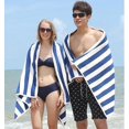 thumbnail image 3 of 45*45cm style3 Toalla de playa a rayas para adultos Toallas de piscina con algodón, 3 of 5