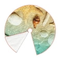 thumbnail image 3 of Salouo Starfish And Seashell On The Beach Christmas Tree Skirt 30" Farmhouse Christmas Decorations Snowman Xmas Tree Skirt Tree Mat for Holiday Party Decor, 3 of 8