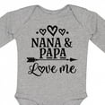 thumbnail image 4 of Inktastic Nana Papa Love Me Grandchild Boys or Girls Long Sleeve Baby Bodysuit, 4 of 5