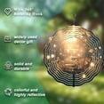 thumbnail image 5 of Metal Hanging Wind Spinners with Symmetrical Concentric Circle Design - Shimmering Wind Chimes for Yard and Garden Decor, 5 of 6