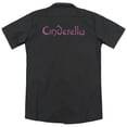 thumbnail image 3 of Cinderella Logo Rough (Back Print) Adult Work Shirt Black, 3 of 4