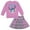 Purple, variant on Disney Minnie Mouse Toddler Girls Fleece Sweatshirt and Skirt Plaid Pink 5T