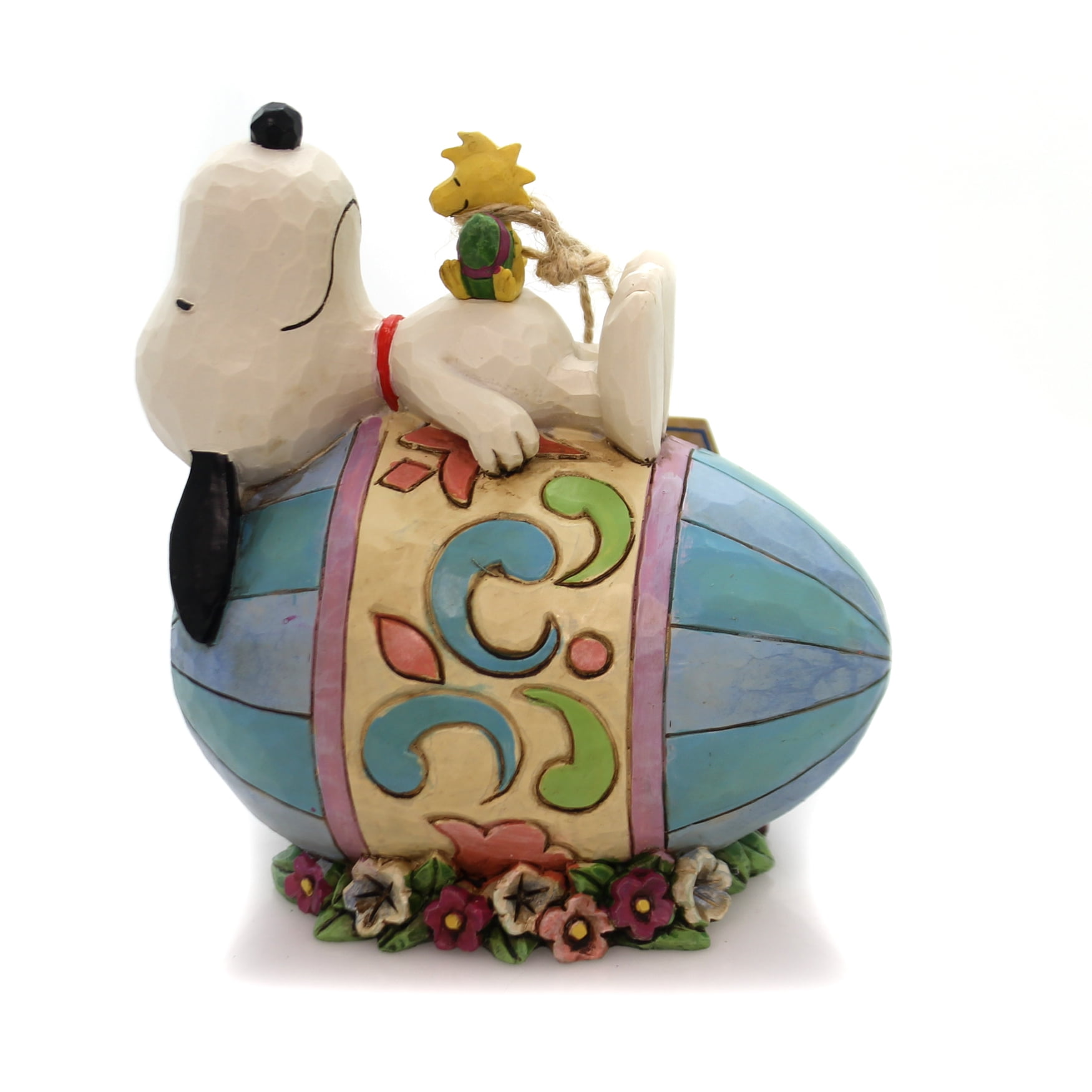 Jim Shore Peanuts Good Eggs Snoopy and Woodstock on Easter Egg Figurine 4059432