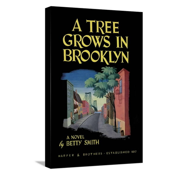 Art.com A Tree Grows In Brooklyn Stretched Canvas Print Wall Art, 12" x 18"